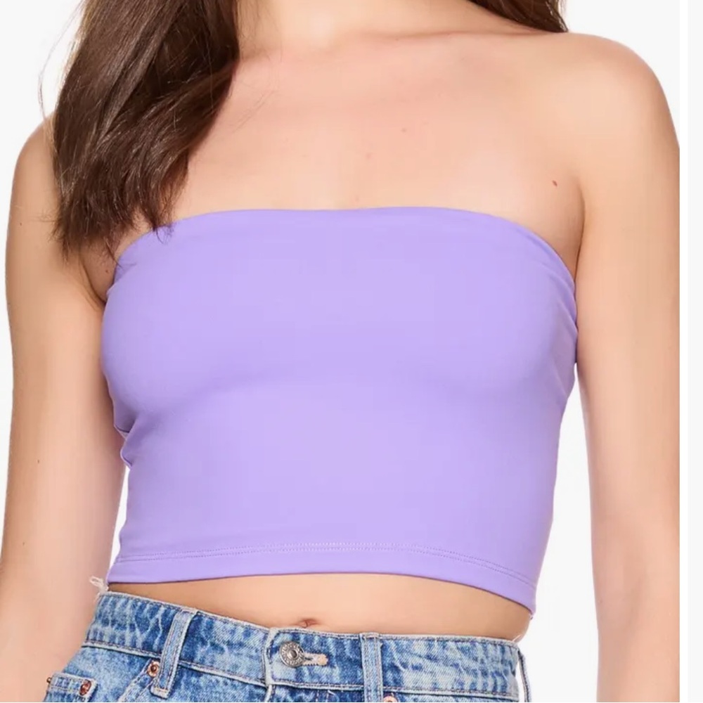 Susana Monaco Core Crop Tube Top in purple